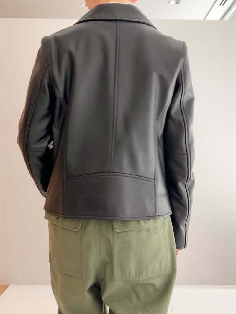OCHIAIさんの「DRESSTERIOR｜【本革】レザーダブルライダース」を使ったコーディネート