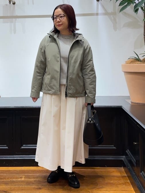 Asamiさんの「DRESSTERIOR｜【ウォッシャブル/撥水素材】撥水ツイル マウンテンパーカー」を使ったコーディネート
