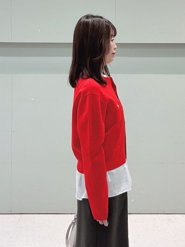 makiさんの「UNTITLED｜◆【コットン100/洗える】シャーリングフリルネックブラウス」を使ったコーディネート