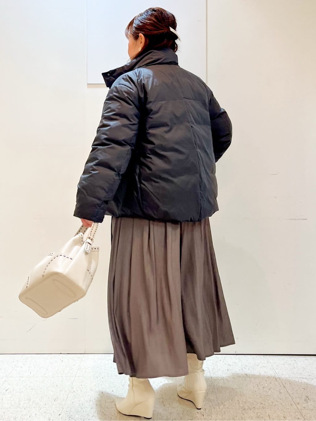 kimmyさんの「Reflect｜【すっきりシルエット】ショート丈ダウンコート」を使ったコーディネート