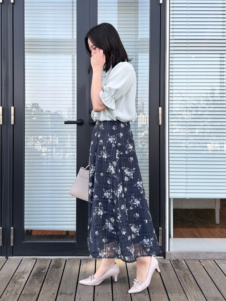 shinoさんの「Couture brooch｜【洗える・通勤】パール調ボタン テーラードジャケット」を使ったコーディネート