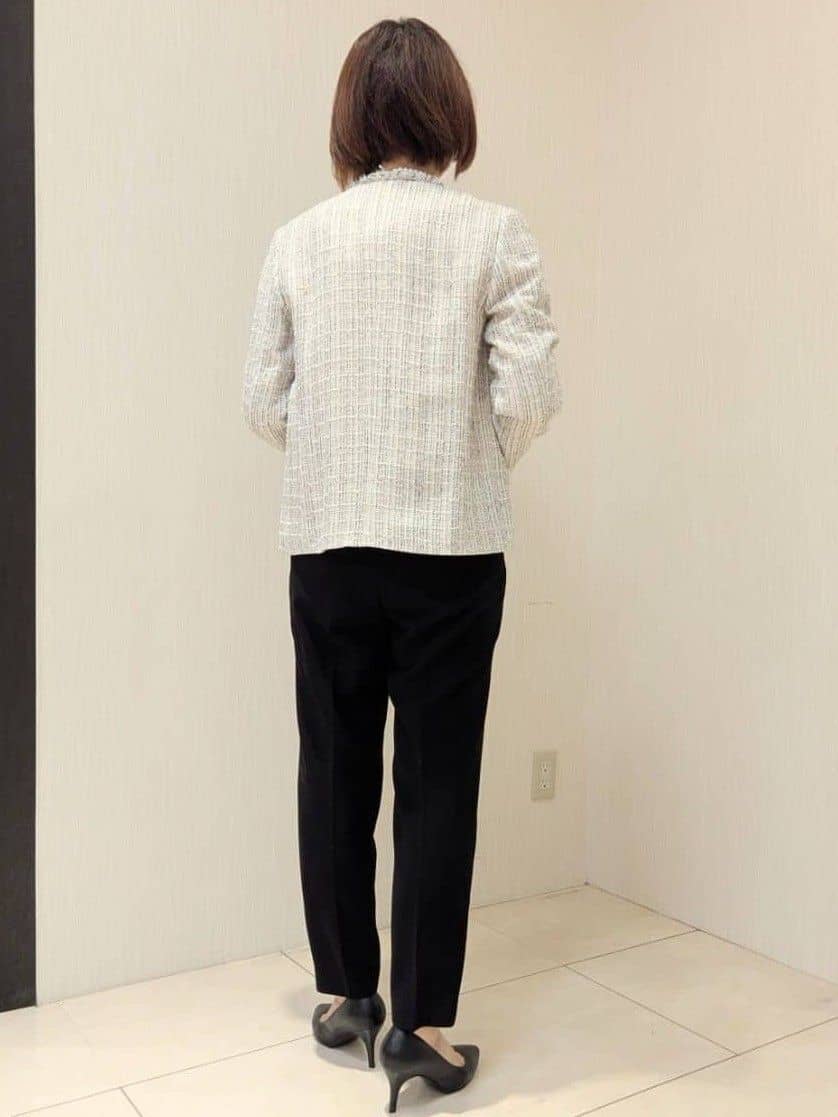 u-macoさんの「UNTITLED｜【仕事着/スーツ】ファンシーツイード ジャケット」を使ったコーディネート
