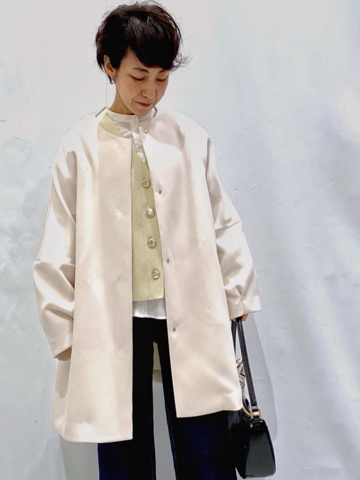 Bonさんの「OPAQUE.CLIP｜ペプラムシャツ【洗濯機OK】」を使ったコーディネート