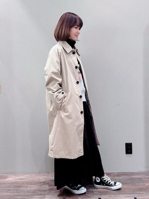 Satoさんの「Dessin｜【ユニセックス】シャンブレートレンチコート」を使ったコーディネート