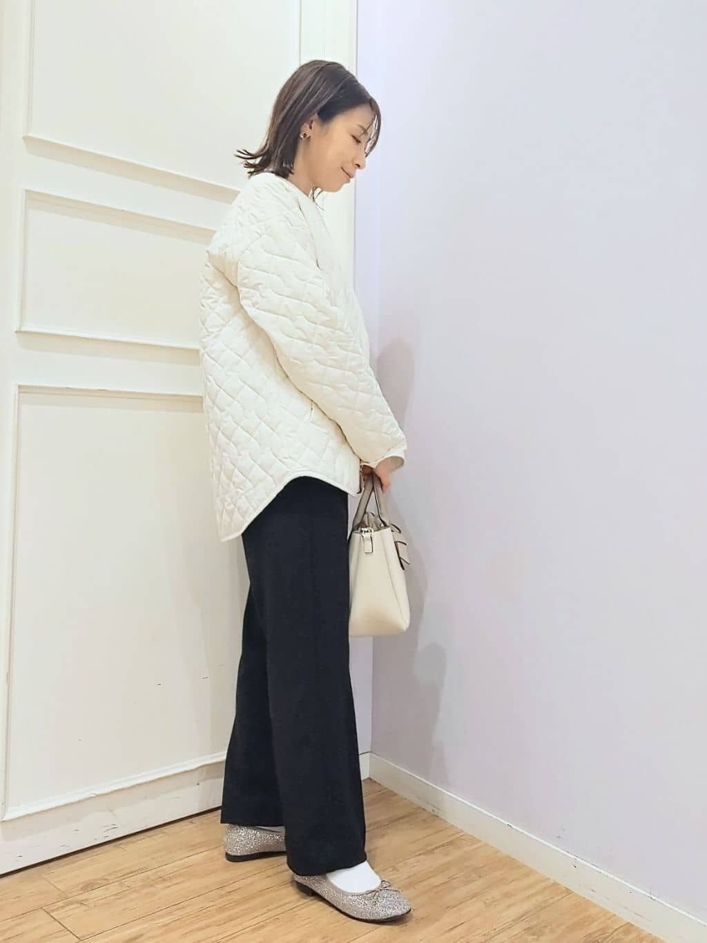 miomioさんの「SHOO･LA･RUE｜【高レビュー/洗濯機可/S-LL】さらに軽くなった スポンディッシュ裾フェイクトップス」を使ったコーディネート