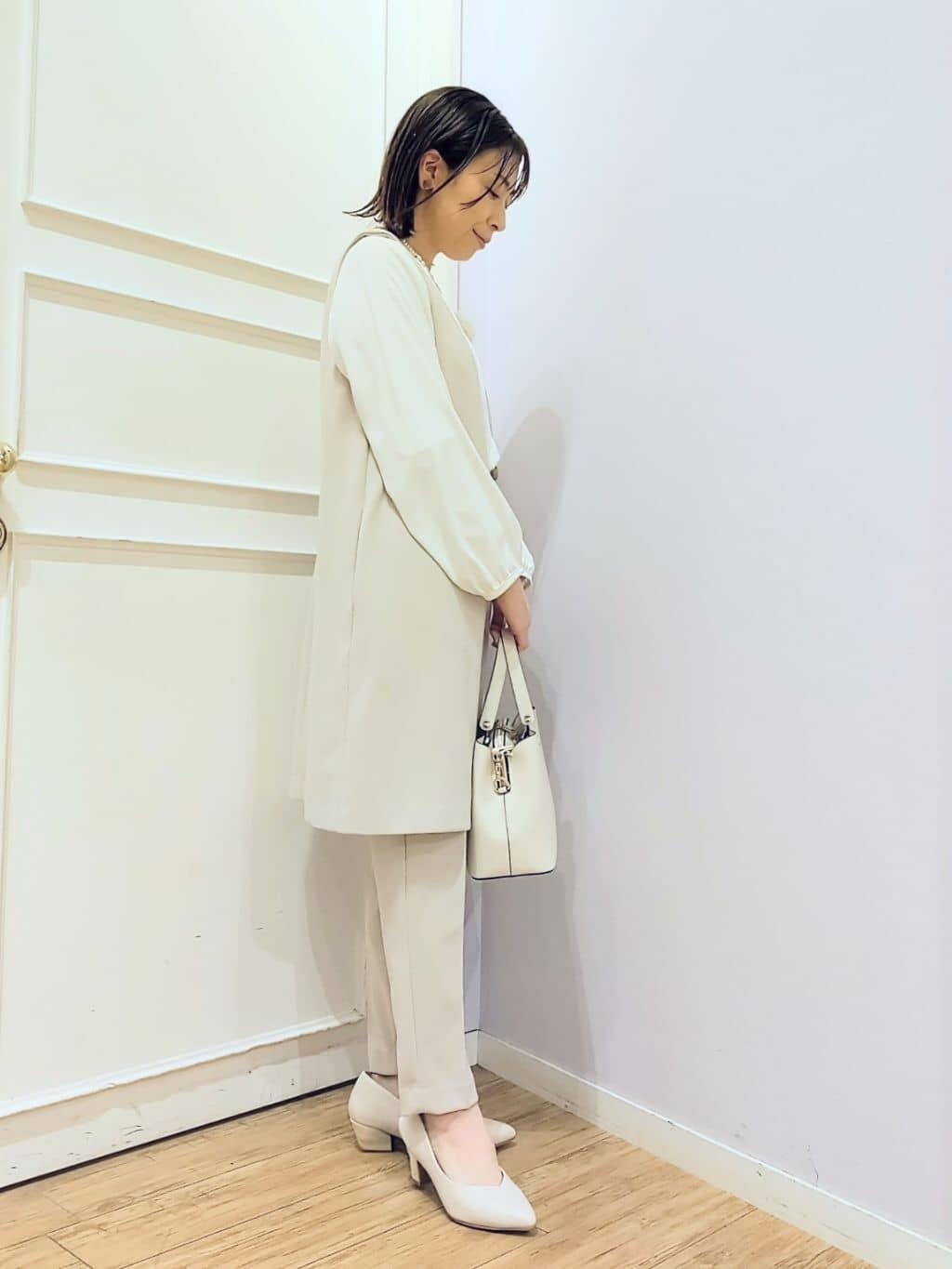 miomioさんの「SHOO･LA･RUE｜【セレモニー】ロンデルマグネットネックレス」を使ったコーディネート