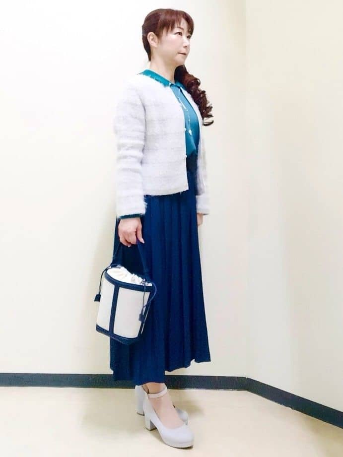花さんの「Reflect｜【着映え◎】衿つきニットトップス」を使ったコーディネート