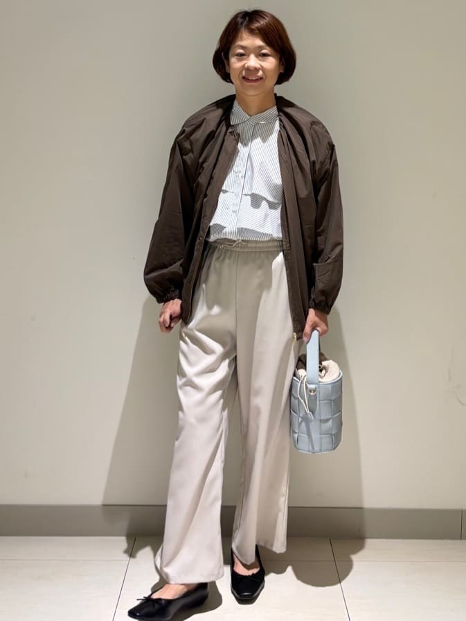 Haruさんの「Dessin｜【洗える】コットンナイロンバルーンヘムブルゾン」を使ったコーディネート
