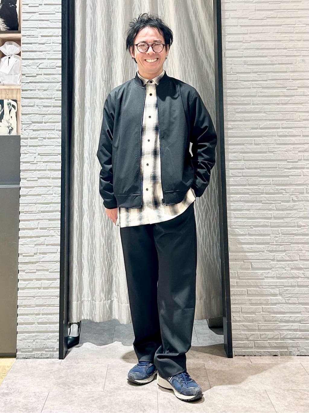 KENJI Iさんの「THE SHOP TK｜FLEX LINE ストレッチリブブルゾン　ストレッチ/防シワ/マシンウォッシャブル/セットアップ可」を使ったコーディネート