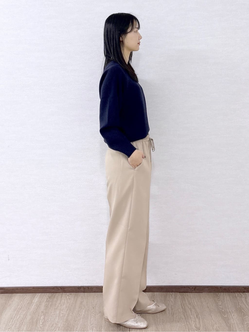 sachikoさんの「OPAQUE.CLIP｜スウェットライクニット【洗濯機OK】」を使ったコーディネート