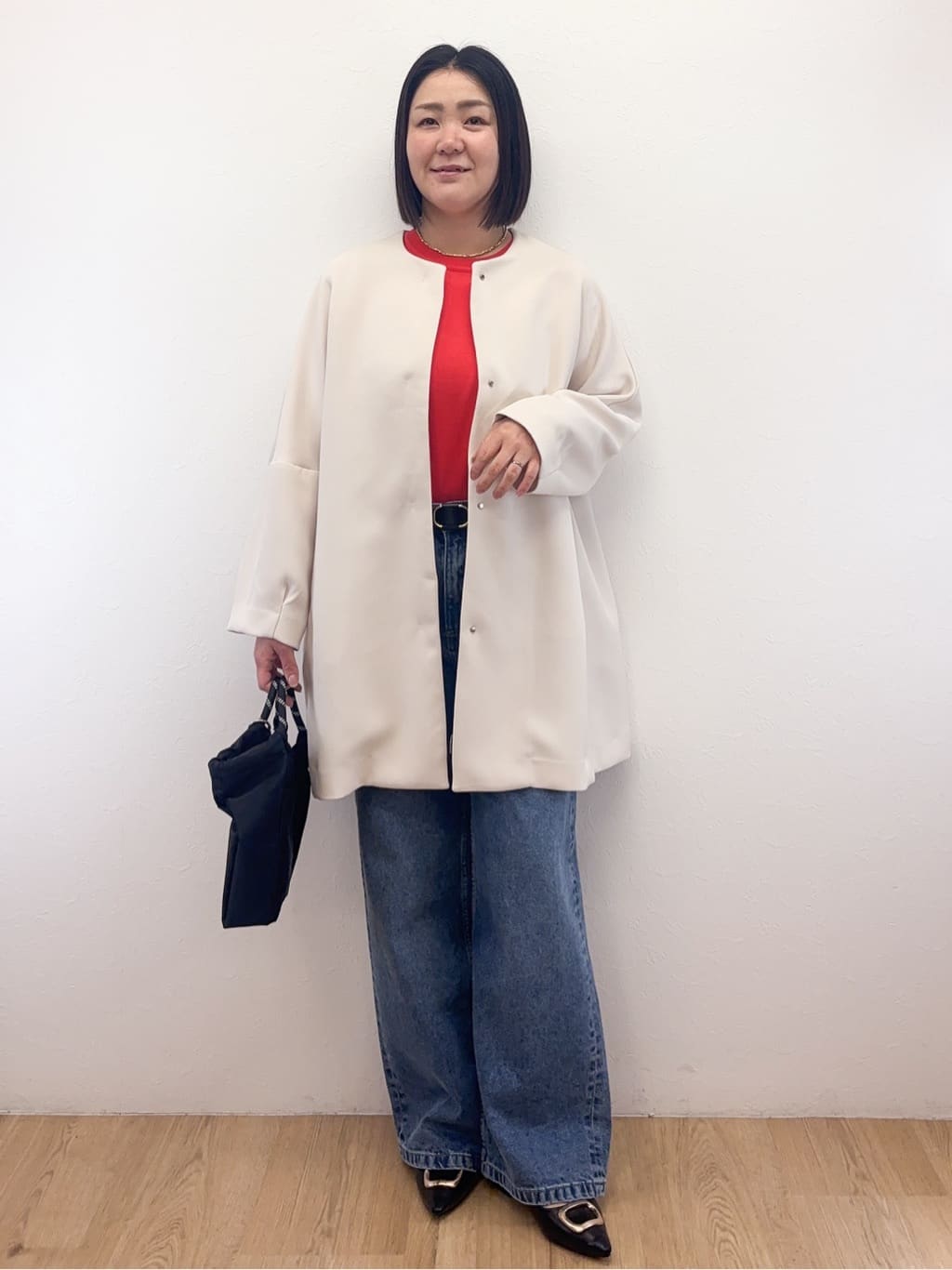 Takeさんの「OPAQUE.CLIP｜フォルムスリーブミドルコート【洗濯機OK】」を使ったコーディネート