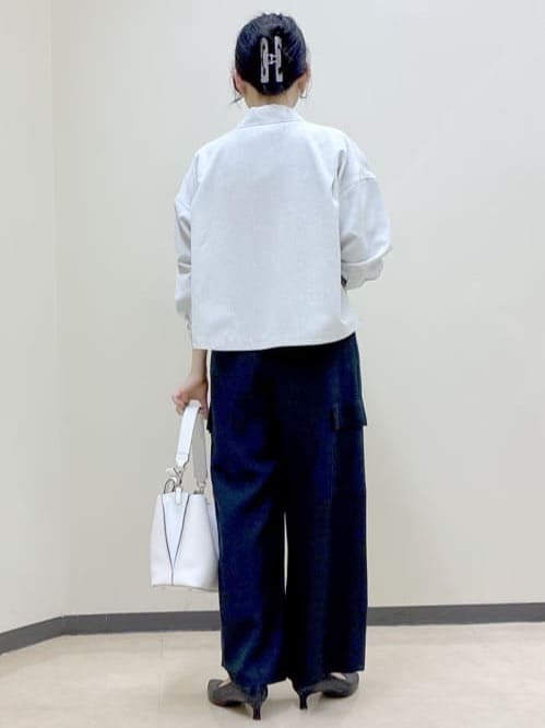  beni_gingerさんの「Reflect｜【インナーにおすすめ◎】クルーネックストレッチリブトップス」を使ったコーディネート