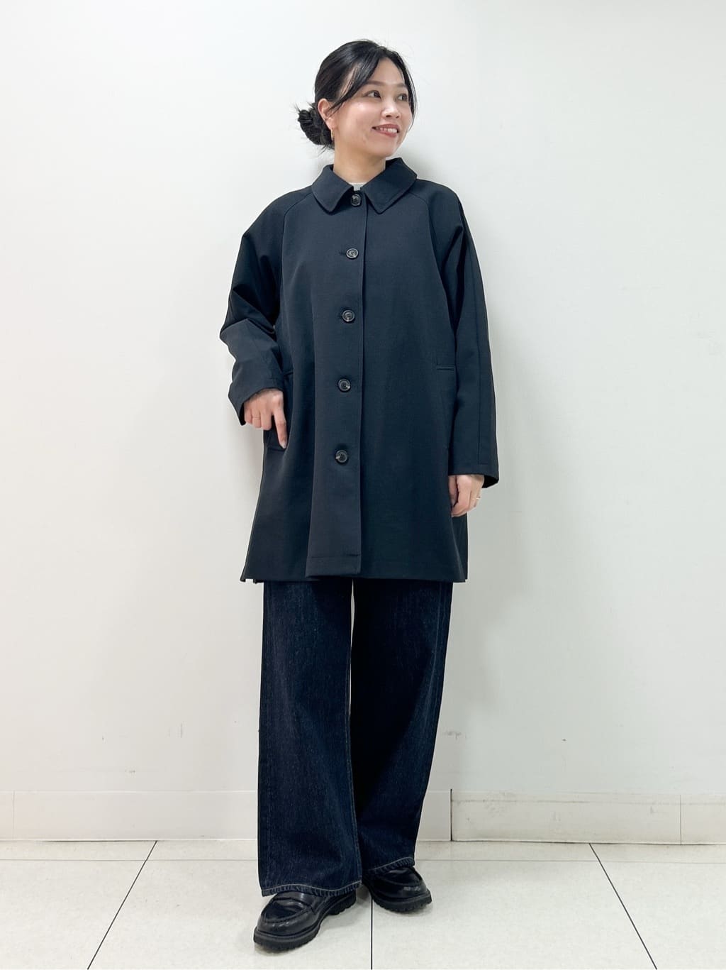 Kaiさんの「Dessin｜【花粉ガード/撥水加工/洗える】ステンカラースプリングコート」を使ったコーディネート