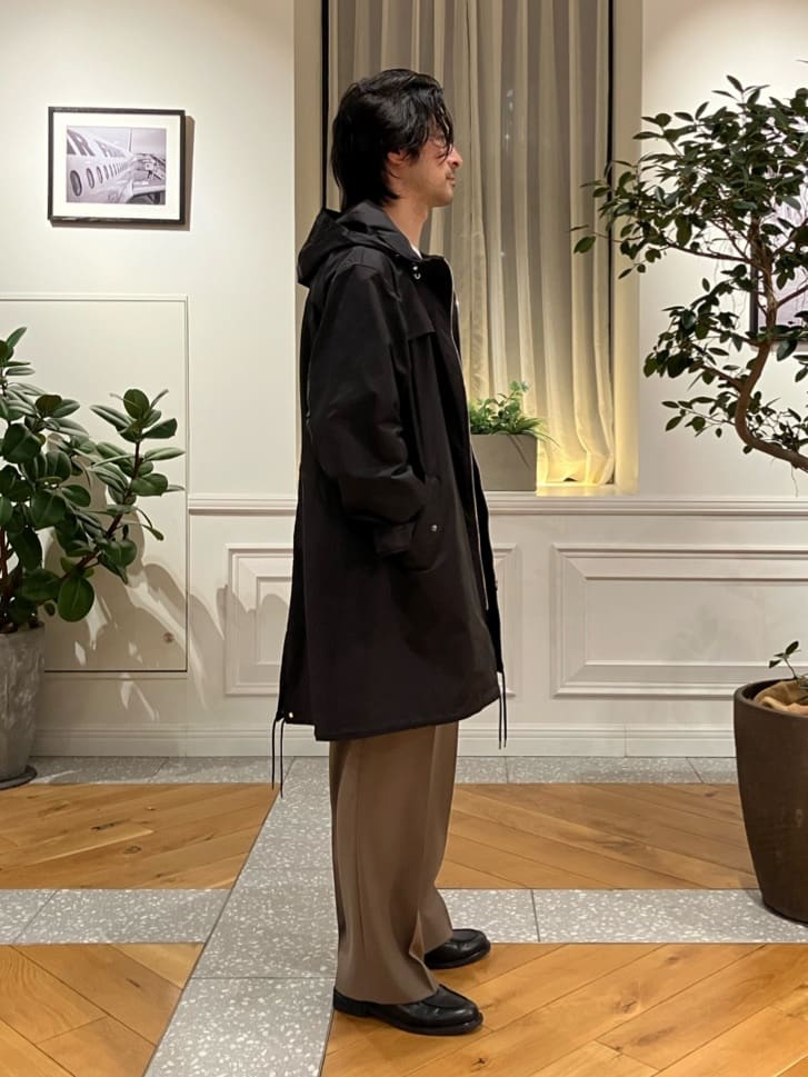junyaさんの「DRESSTERIOR｜【撥水素材】レインプルーフ フーデッドコート」を使ったコーディネート