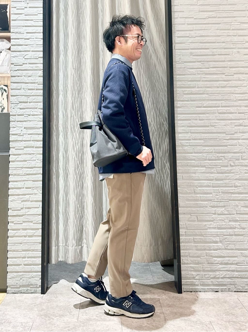 KENJI Iさんの「THE SHOP TK｜【大人の上品カジュアルに】ふくれキルトスウェット　軽量/洗濯機OK」を使ったコーディネート