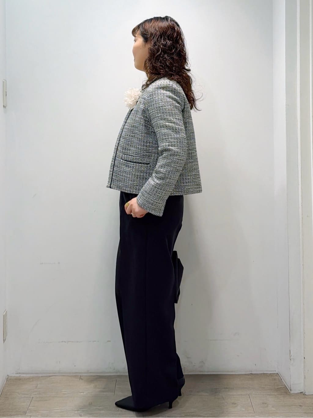 sumicaさんの「OPAQUE.CLIP｜《通勤対応》 コットンツイードジャケット」を使ったコーディネート