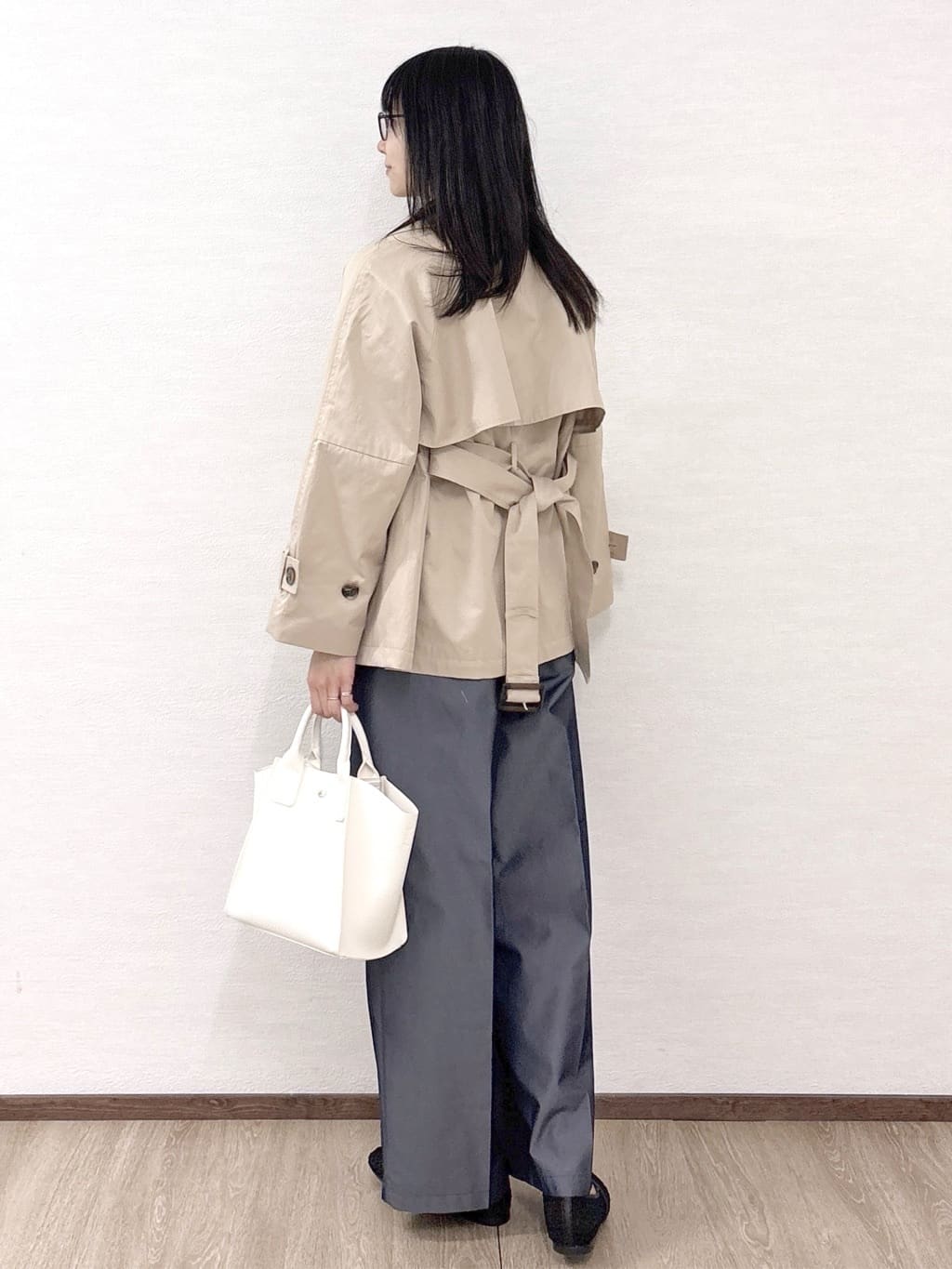 sachikoさんの「OPAQUE.CLIP｜ミドルトレンチコート【洗濯機OK】」を使ったコーディネート