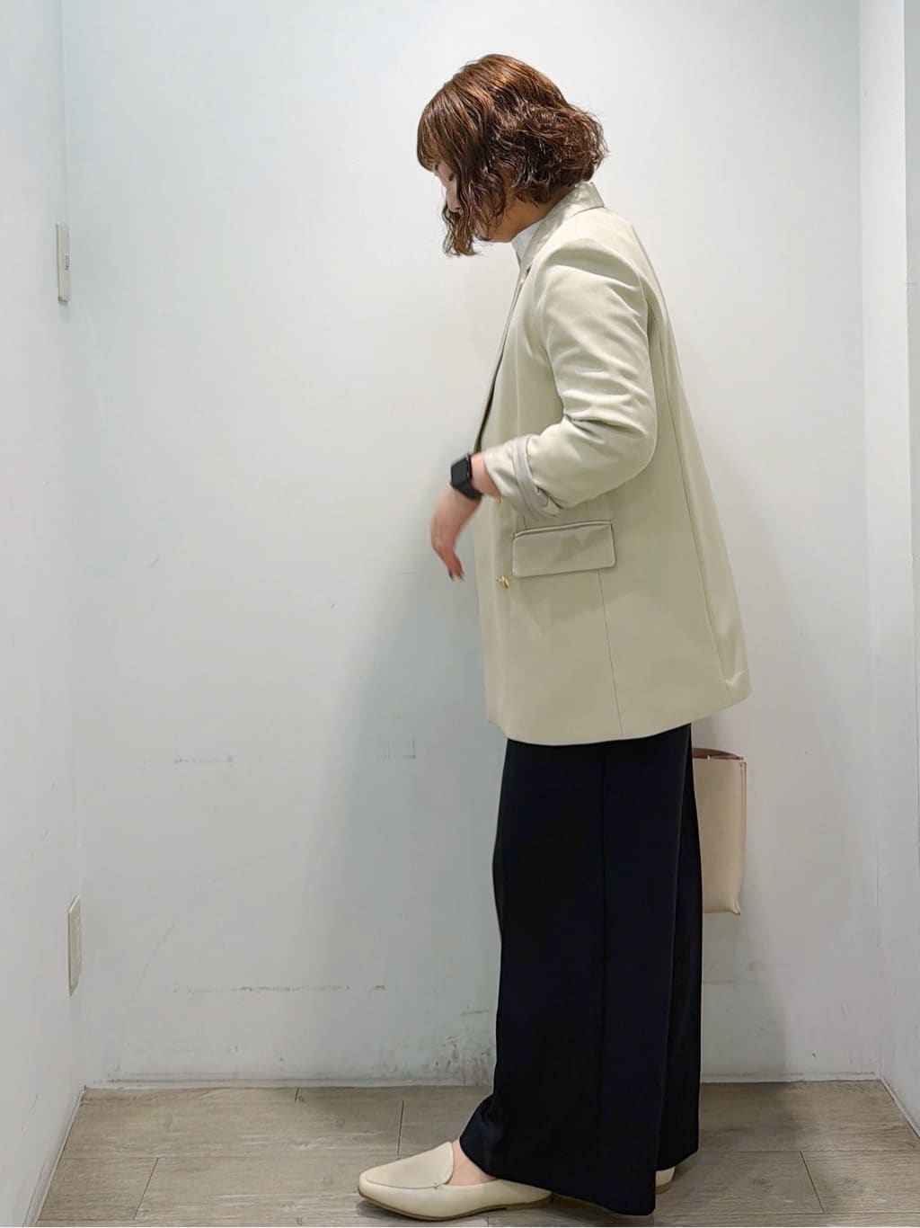 sumicaさんの「OPAQUE.CLIP｜金ボタンダブルブレストテーラードジャケット／セットアップ対応【洗える】」を使ったコーディネート
