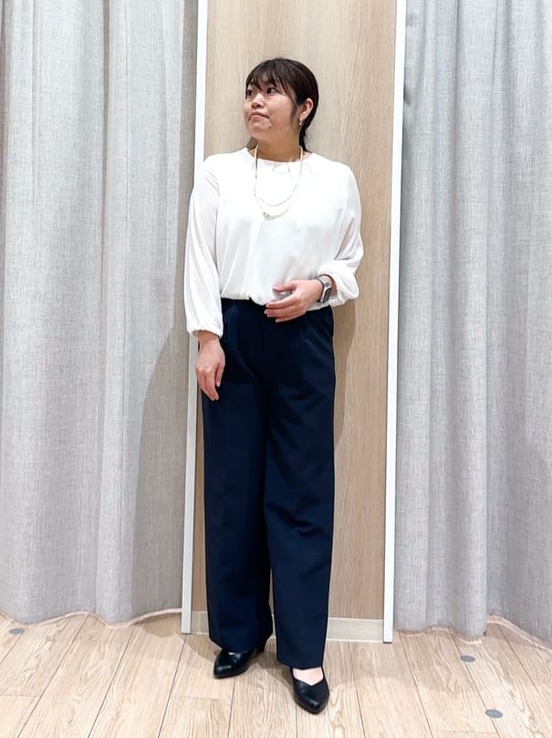naoさんの「grove｜【マシンウォッシュ／防シワ/SS-3L】ストレッチノーカラージャケット」を使ったコーディネート