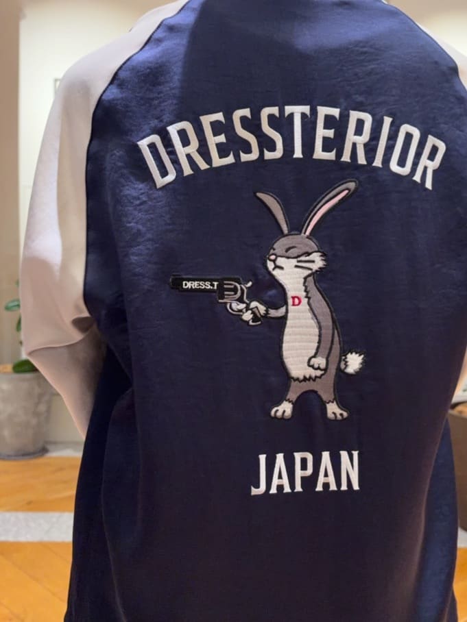 pupiさんの「DRESSTERIOR｜【MonoMax4月号掲載】ピストルラビット スカジャン」を使ったコーディネート