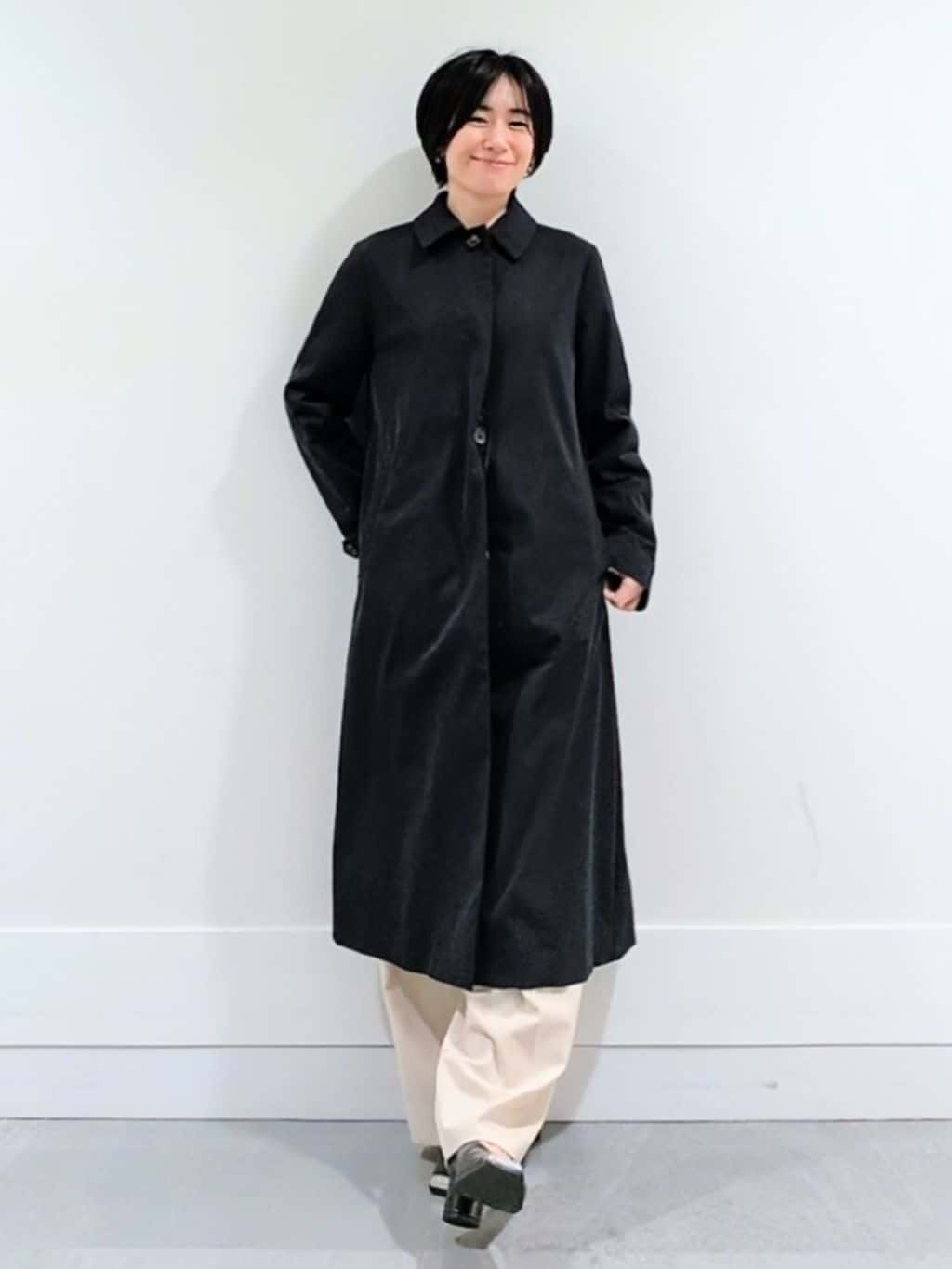 ミズタさんの「UNTITLED｜◆【はっ水/洗える】タスランステンカラーコート」を使ったコーディネート