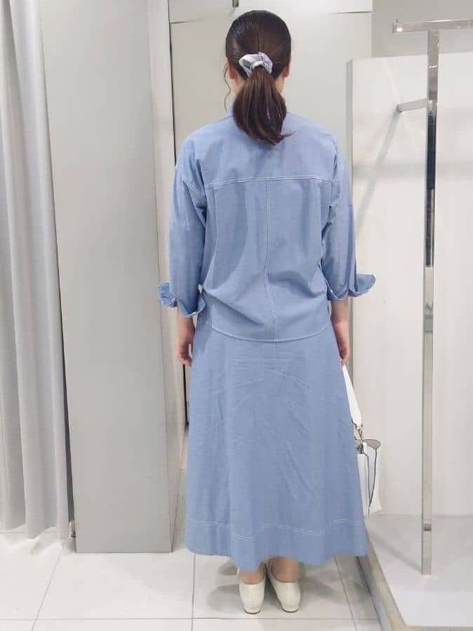 AZUSAさんの「Reflect｜【羽織にも◎】ダンガリーシャツ」を使ったコーディネート