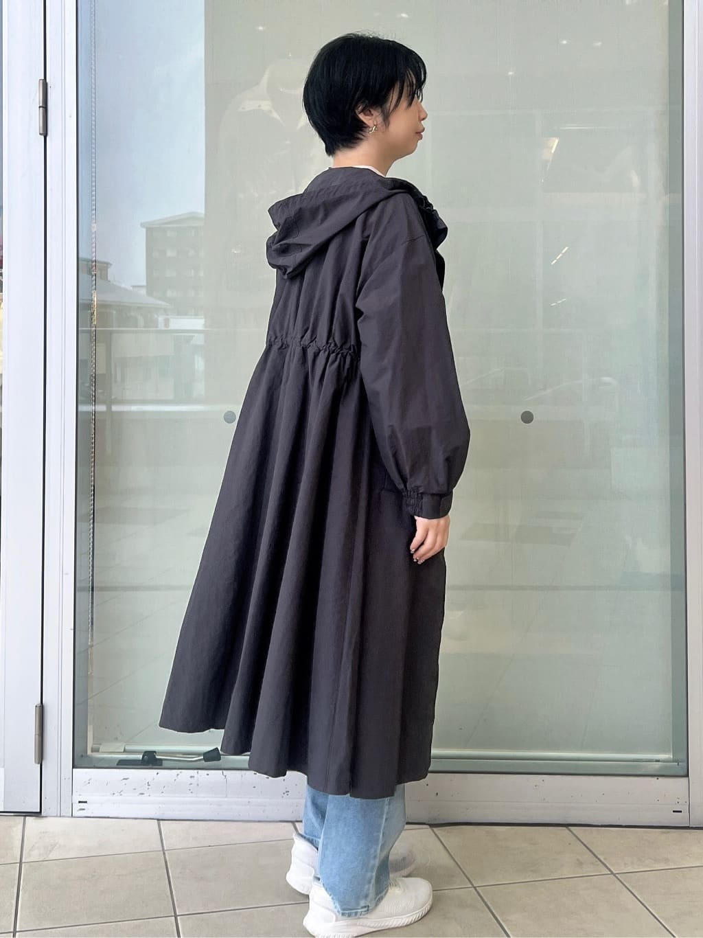 yo-koさんの「OPAQUE.CLIP｜撥水フードZIPロングコート【洗濯機OK】」を使ったコーディネート