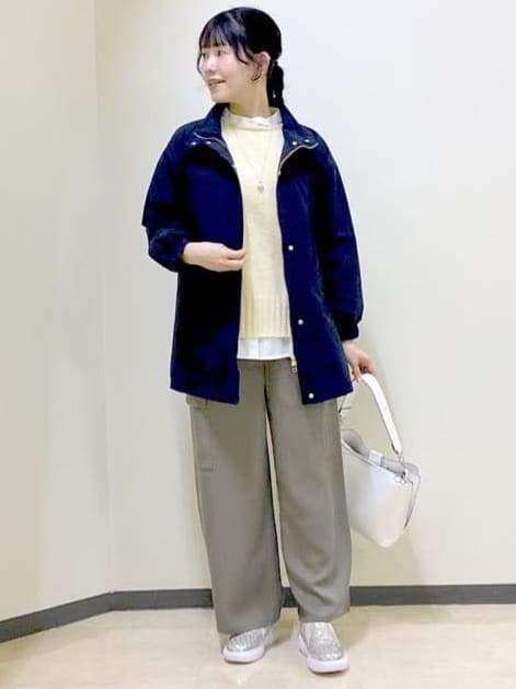  beni_gingerさんの「Reflect｜【レイヤードにおすすめ◎】ロング丈リラクシーニット」を使ったコーディネート