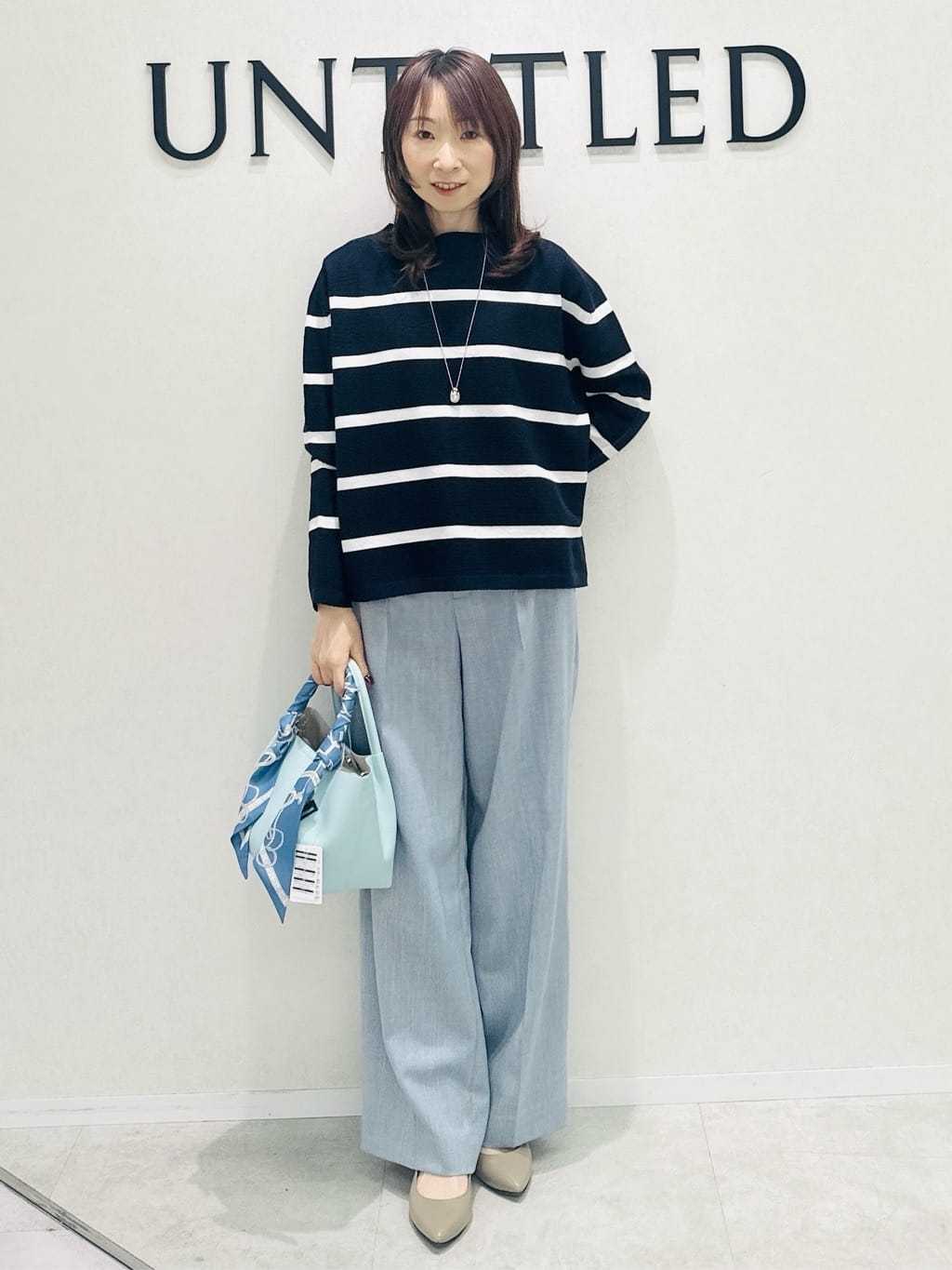 Miwaさんの「UNTITLED｜◆【ゆったり/洗える】クロップドニットプルオーバー」を使ったコーディネート