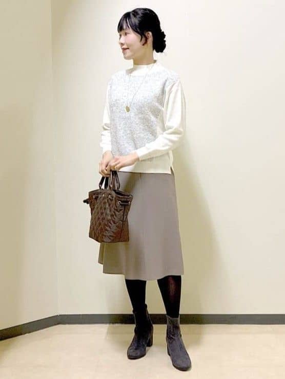  beni_gingerさんの「Reflect｜【美シルエット】ソフトマーメイドスカート」を使ったコーディネート