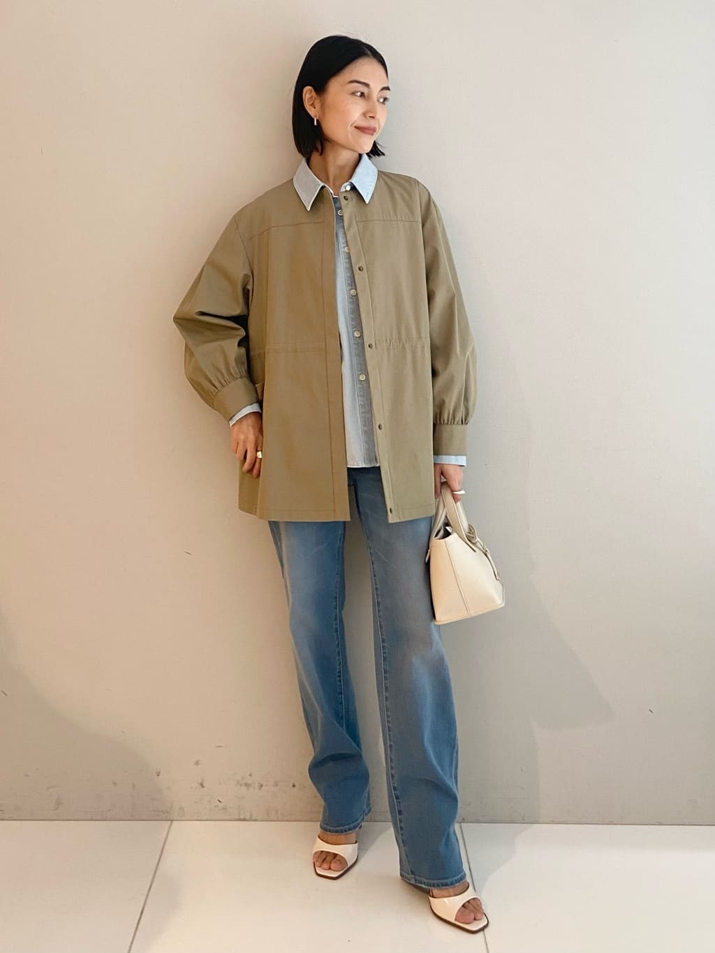AYAさんの「UNTITLED｜◆【はっ水】ライトコットンミリタリーコート」を使ったコーディネート