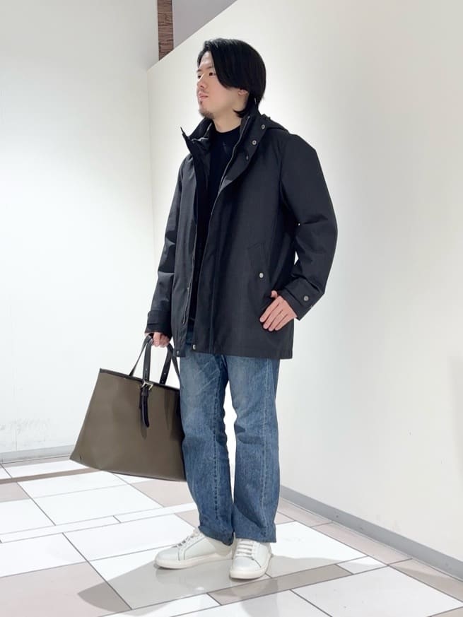 及川さんの「TAKEO KIKUCHI｜【3WAY】グレンチェック ダウンライナー ブルゾン」を使ったコーディネート