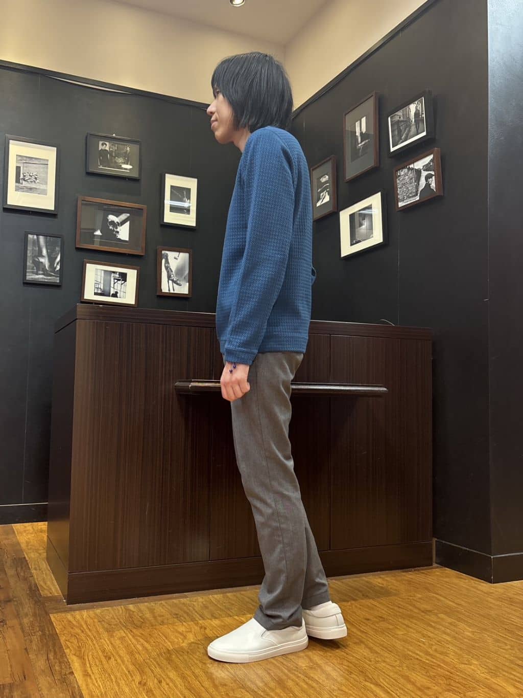 moritaさんの「TAKEO KIKUCHI｜スライドパズル ジャカード ブルゾン」を使ったコーディネート