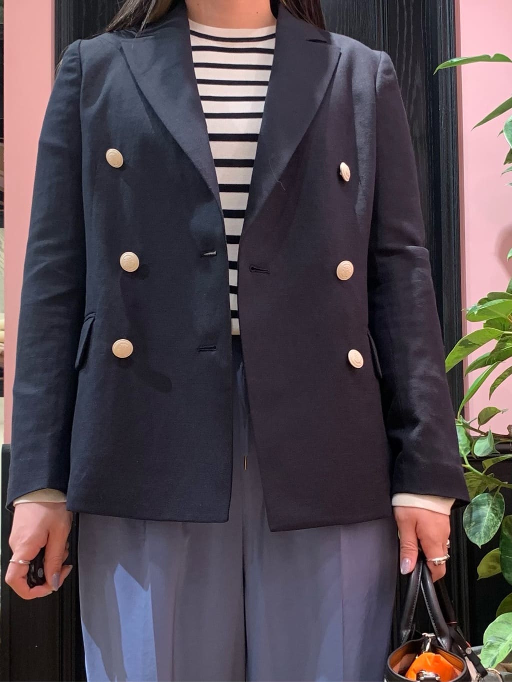 SAKAIさんの「DRESSTERIOR｜【セットアップ可】リネンブレンドダブルブレストジャケット」を使ったコーディネート