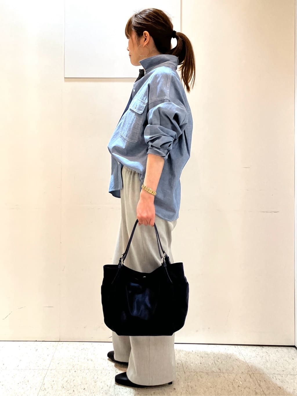 kozuさんの「Reflect｜【羽織にも◎】ダンガリーシャツ」を使ったコーディネート