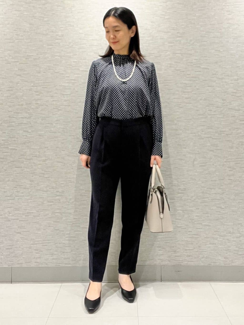 marikoさんの「Reflect｜【SS-4Lサイズ】ドットプリントブラウス」を使ったコーディネート