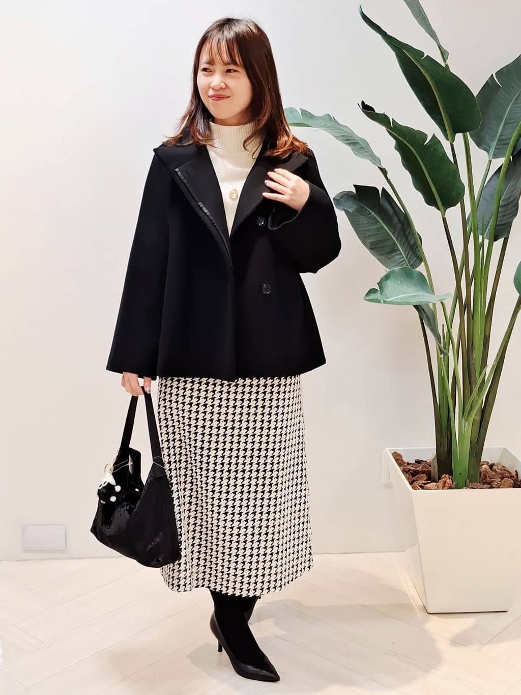 YuKaRiさんの「UNTITLED｜【8色展開/洗える】ウールカシミヤ ハイネックニット」を使ったコーディネート