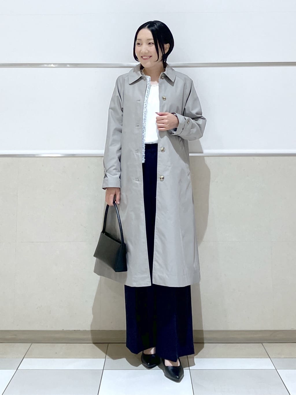 eriko さんの「Dessin｜シャンブレースプリングコート」を使ったコーディネート