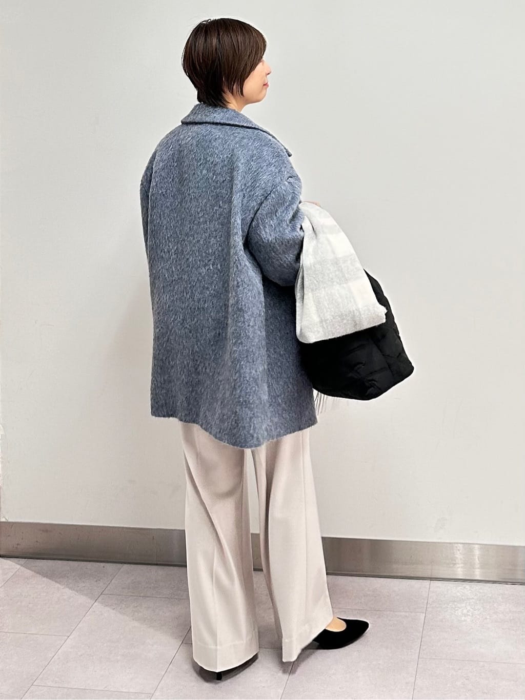 みなこさんの「UNTITLED｜【あったか素材/ストレッチ性】裏起毛ワイドパンツ」を使ったコーディネート