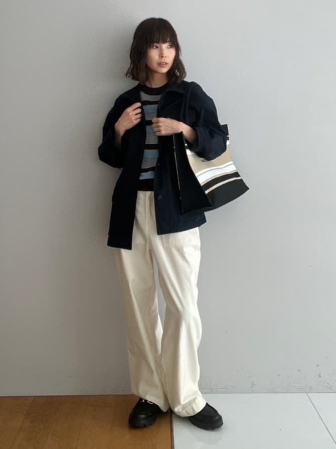 misaさんの「DRESSTERIOR｜【ウォッシャブル】コンパクトコットンミリタリーブルゾン」を使ったコーディネート