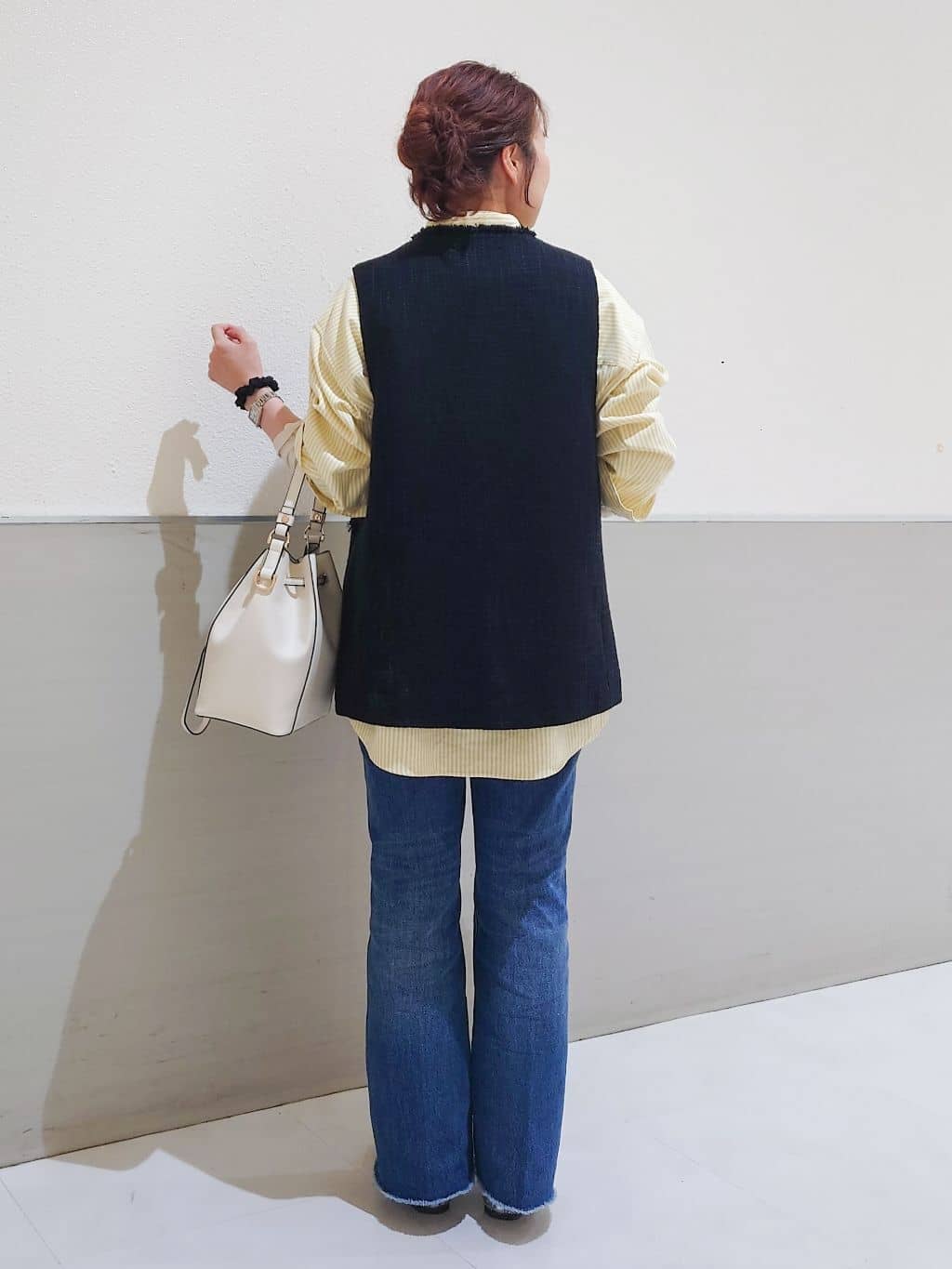 maruさんの「THE SHOP TK｜【フォーマルにもカジュアルにも】ツイードジレ」を使ったコーディネート