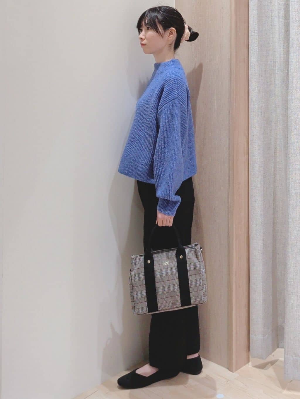Yuiさんの「grove｜【洗える】ふんわりウール混ボトルネックニット」を使ったコーディネート