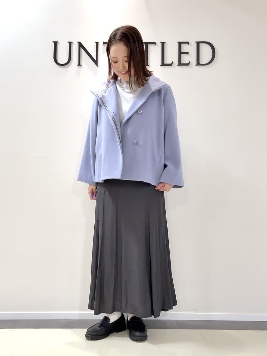 YUIさんの「UNTITLED｜【着回しが効く／オンオフアウター】ウールショートコート」を使ったコーディネート