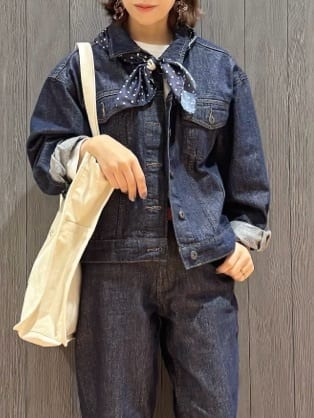 meiさんの「SHOO･LA･RUE｜【SHOO・LA・RUE DENIM】羽織るだけでこなれる　オーバーサイズデニムジャケット」を使ったコーディネート