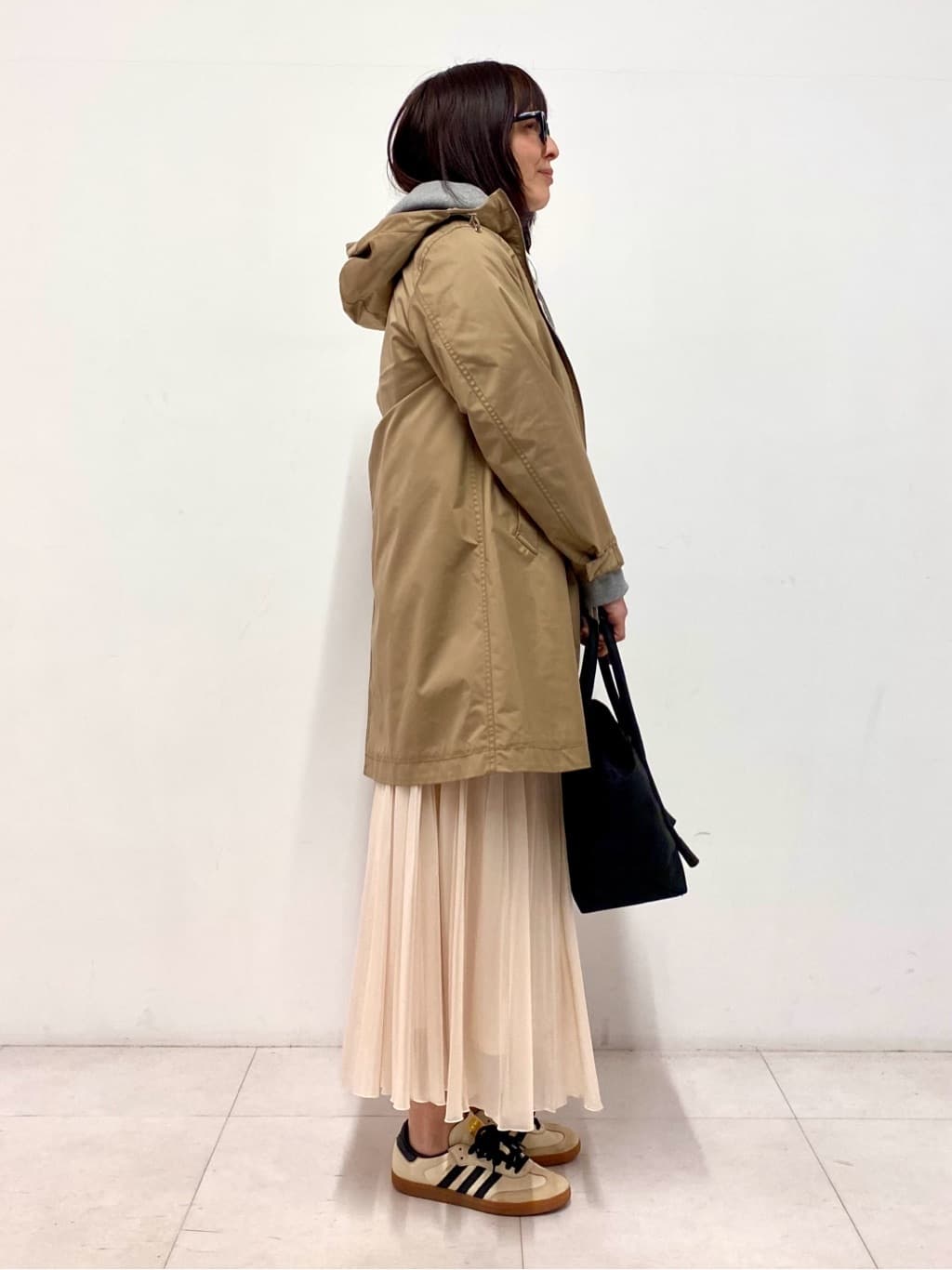 Sawaguchiさんの「DRESSTERIOR｜【ウォッシャブル/撥水素材】撥水フーテッドツイルコート」を使ったコーディネート