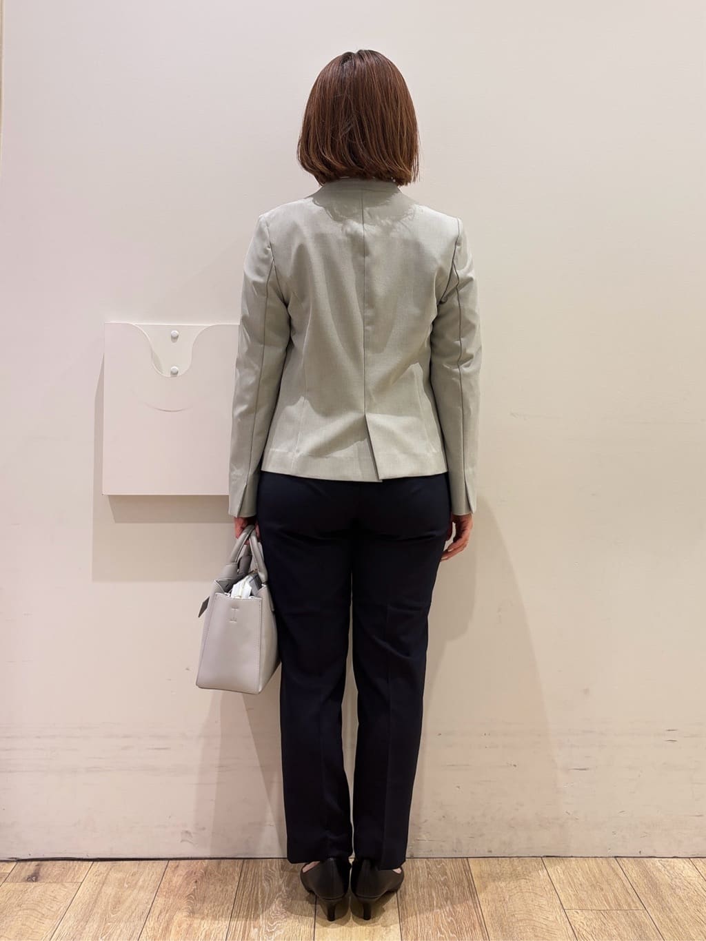 YUKOさんの「index｜【接触冷感／吸水速乾】ノーカラージャケット／セットアップ対応可《洗える／防シワ／ストレッチ》」を使ったコーディネート