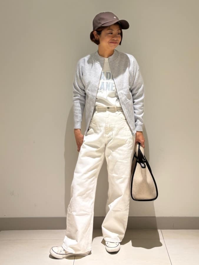 Haruさんの「Dessin｜【軽量】コットンリネンパイピングバッグ」を使ったコーディネート