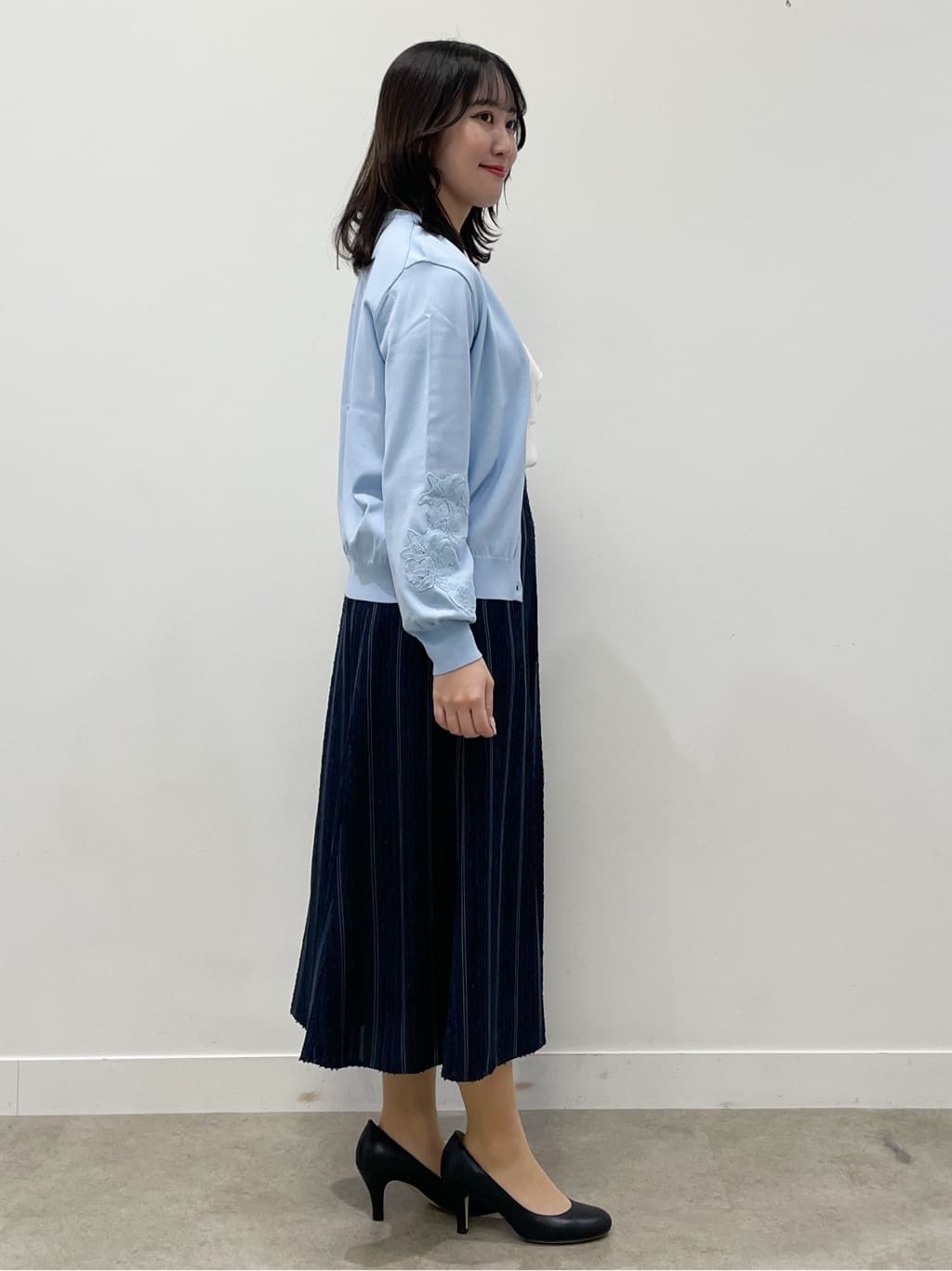 yukariさんの「Reflect｜レースデザインスリーブカーディガン」を使ったコーディネート
