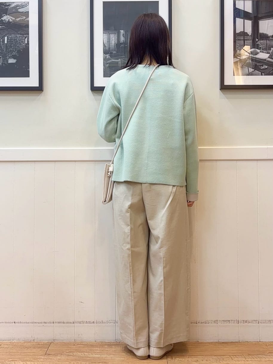 えぬさんの「SHOO･LA･RUE｜【洗濯機可/セットアップ可/UV/SS-LL】楽してきちんと きれい見えゆったりワイドパンツ」を使ったコーディネート