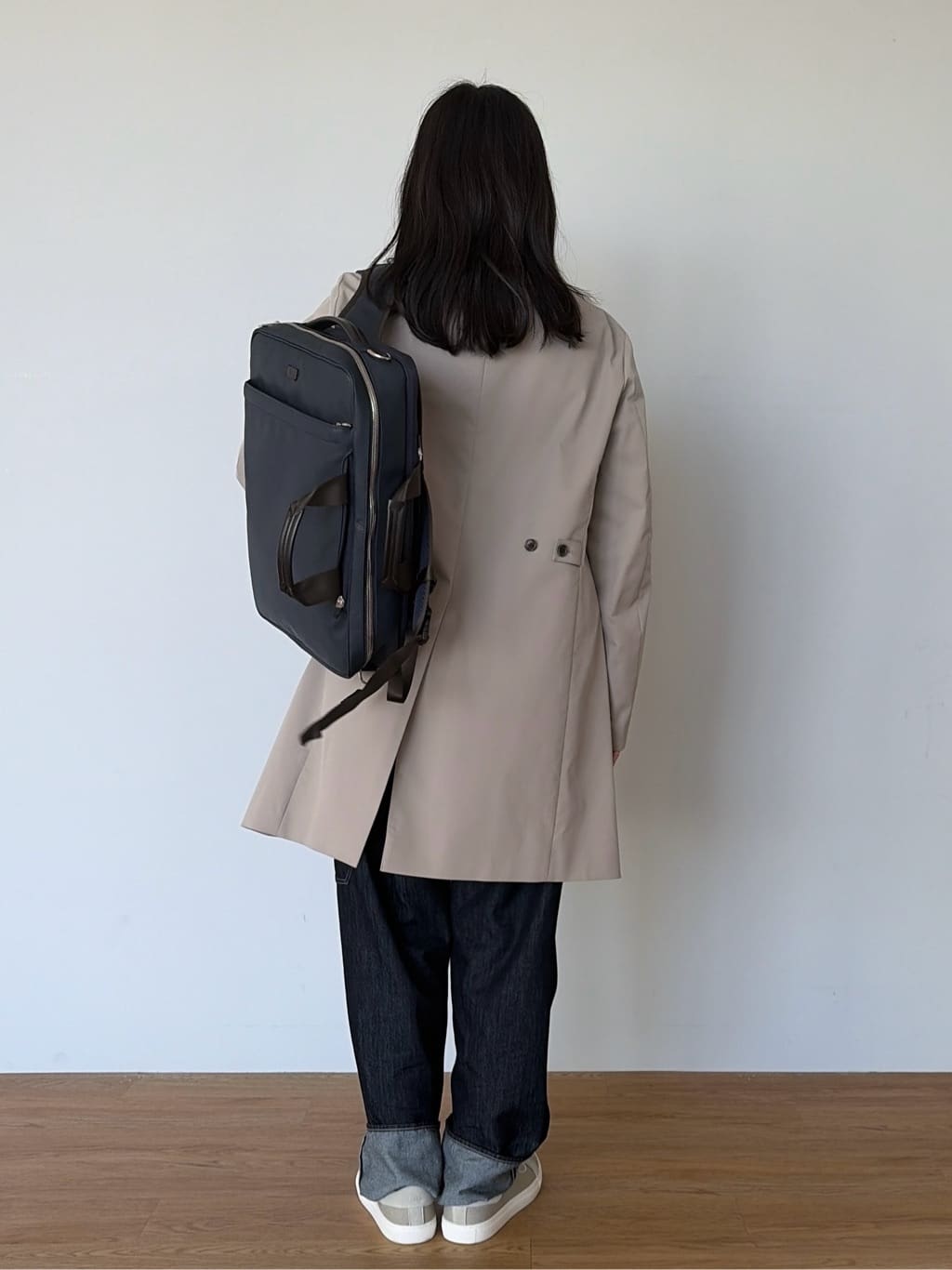 Akutagawaさんの「TAKEO KIKUCHI｜撥水ツイル スタンドカラー コート」を使ったコーディネート